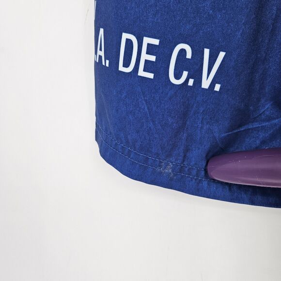 Corona Beer Board Shorts Mens Small Swim Trunks Embroidered Blue Yellow Pocket - Picture 7 of 12